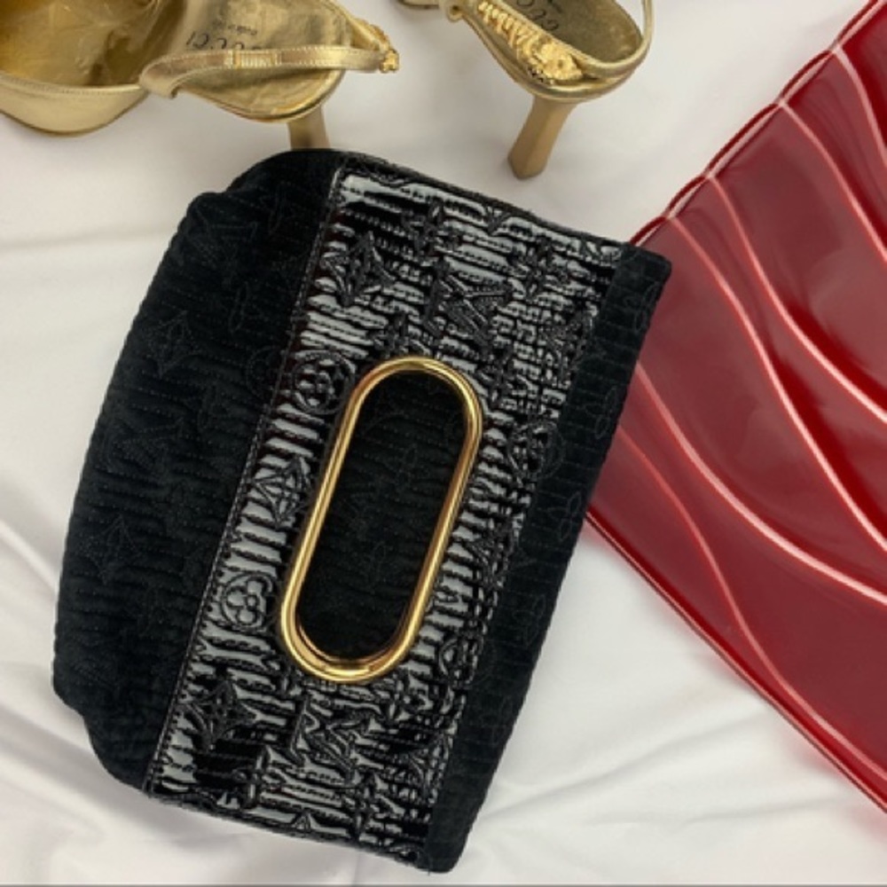 Louis Vuitton Motard After Dark Clutch velvet / Vernis - Picture 5 of 9